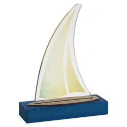 Trofeo de metacrilato barco de vela