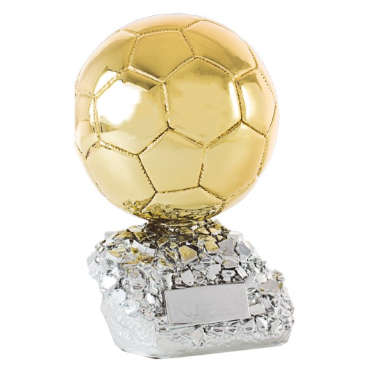 Trofeo figura balon de oro replica
