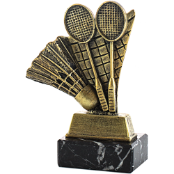 Trofeo badminton dorado